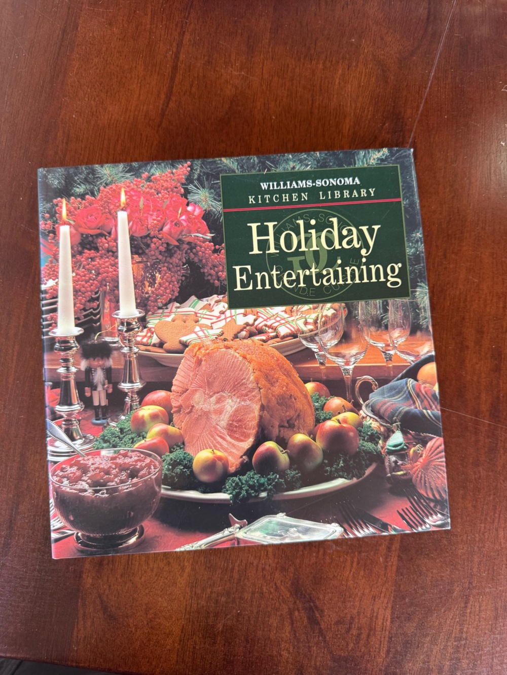 Williams Sonoma Holiday Entertaining Cookbook — Green and Red Cover